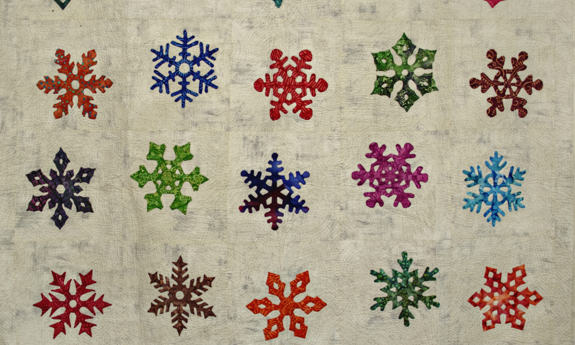SNOW FLAKES IN COLOR