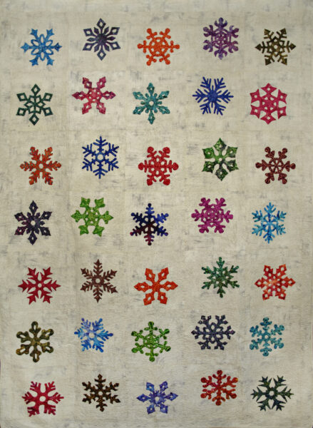 SNOW FLAKES IN COLOR